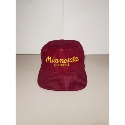 Minnesota Gophers Vintage Sports Specialties Script Corduroy Cord Snapback hat  eb-06696021